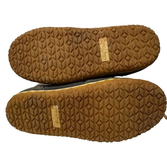 Minnetonka Torrey Lace Up Bootie Womens 8 M Leather Wool Blend Faux Fur Lining - Picture 7 of 16